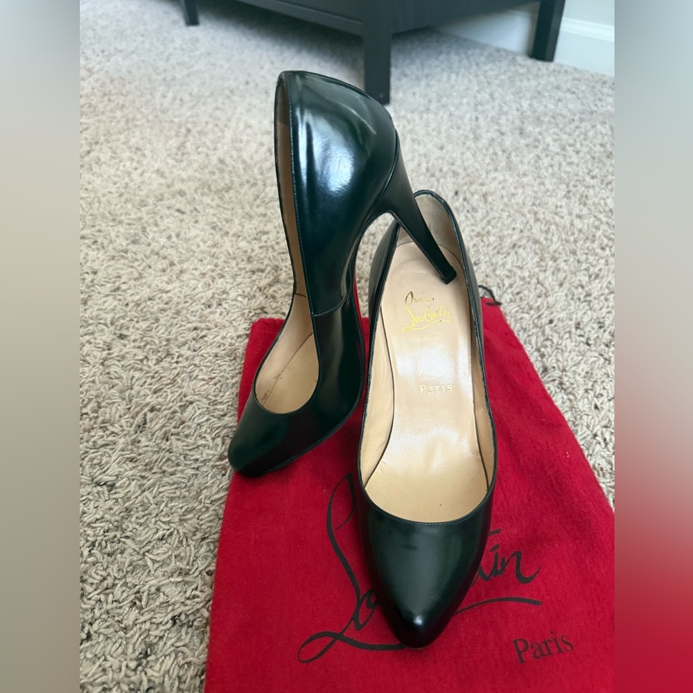 Christian Louboutin Black Stiletto Heels 85